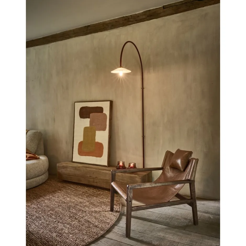 Pomax Tableau / Déco Murale-WOOLY - toile avec cadre - bois de mangier / laine - L 107 x W 76 x H 6,5 cm - mix de couleurs