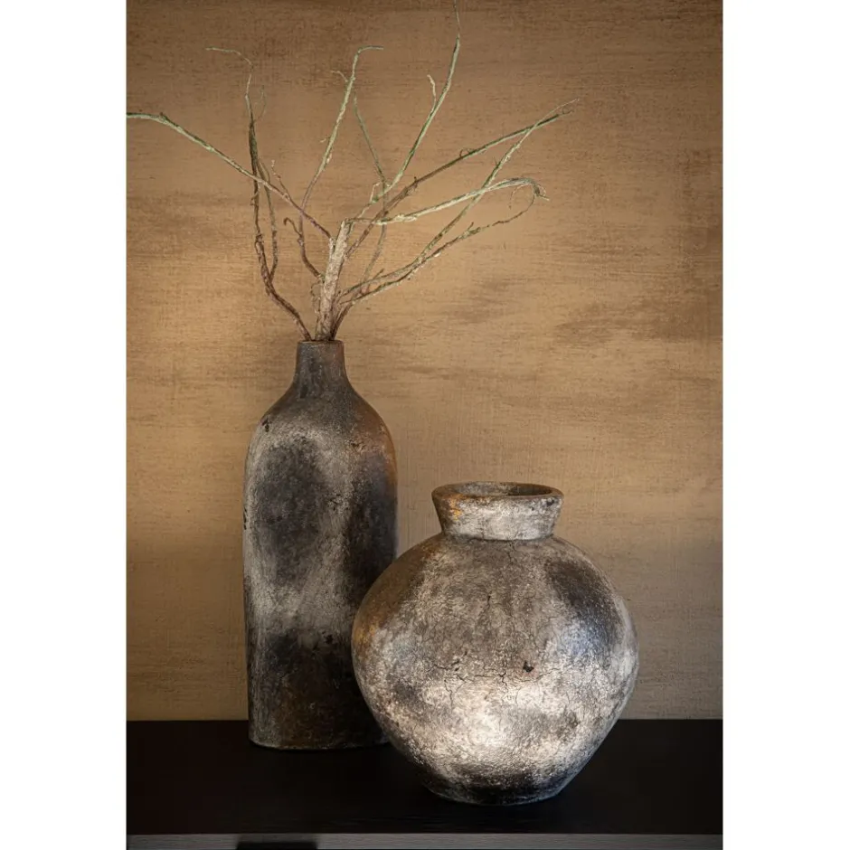 Pomax Vases-YARIM - vase - terracotta - L 17,5 x W 12,5 x H 48 cm - multicolore